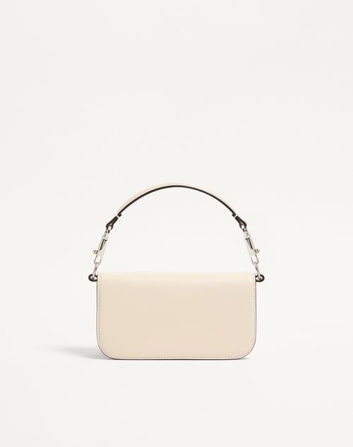 Valentino Garavani - Valentino Garavani Locò Small Shoulder Bag With Jewel Logo - Ivory - Woman - Shoulder Bags